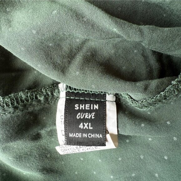SHEIN Women's Green Shirt - Picture 3 of 5